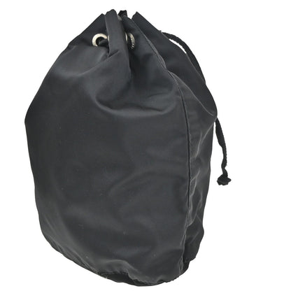 Prada Drawstring Wristlet Bucket Bag Tessuto, BLACK, NYLON, Handbag
