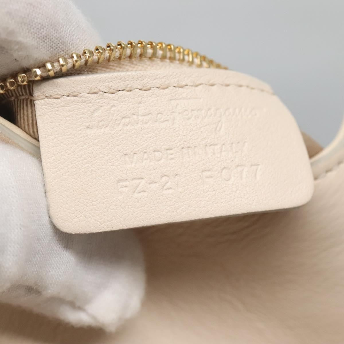 Salvatore Ferragamo Melinda Tote Leather, BEIGE, LEATHER, Tote bag