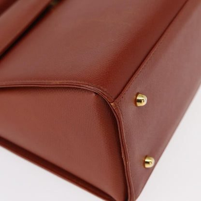 Valentino Garavani Vintage Handbag Leather, BROWN, LEATHER, Handbag