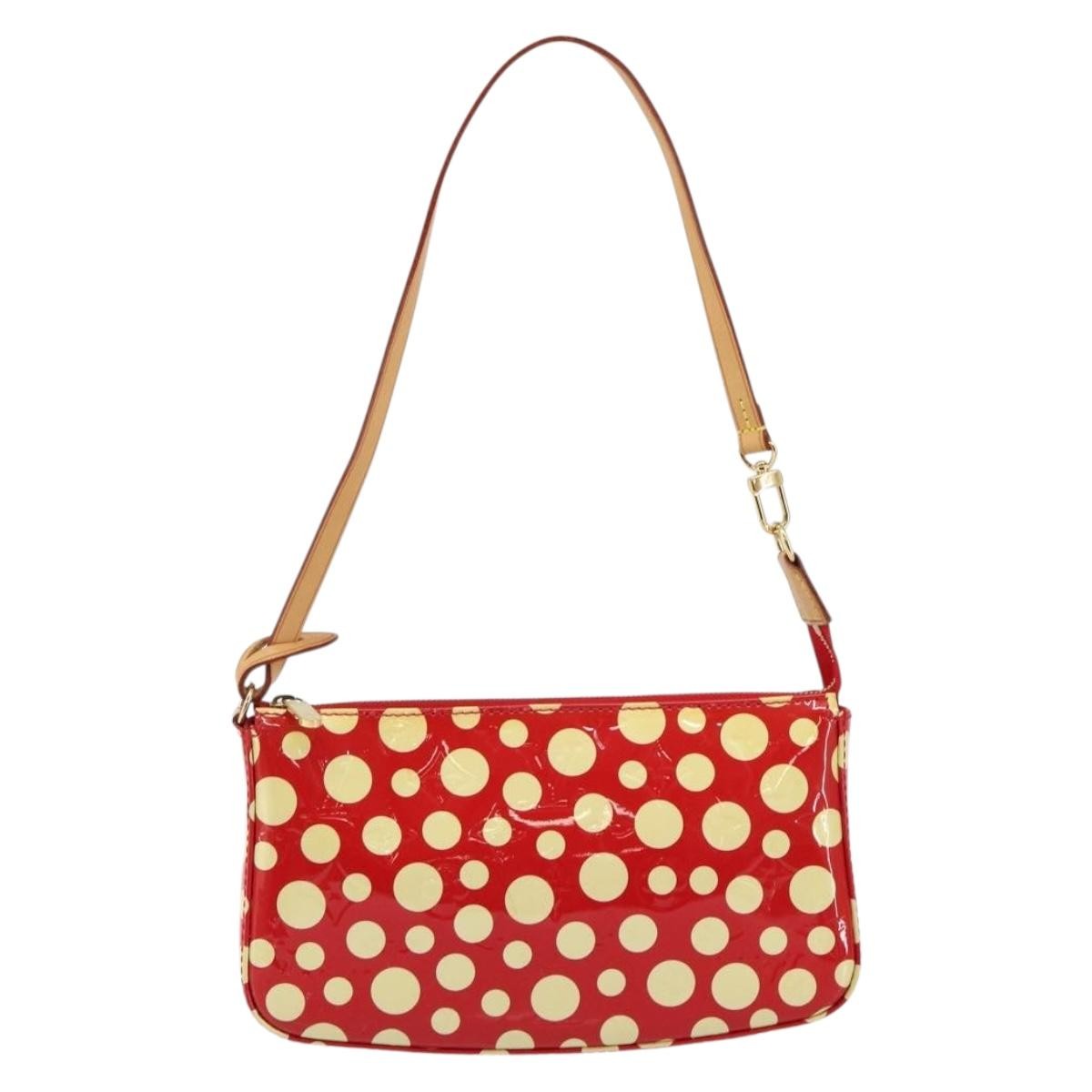 Louis Vuitton Pochette Accessoires Yayoi Kusama Painted Dots Monogram vernis, RED, PATENT_LEATHER, Clutche & pouche