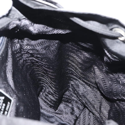 Prada Front Pocket Backpack Tessuto, BLACK, NYLON, Backpack