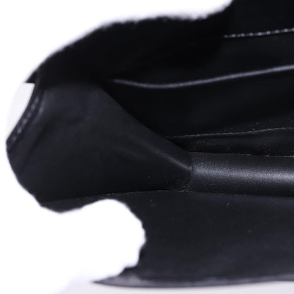 Celine Flap Shoulder Bag Leather, BLACK, LEATHER, Shoulder bag