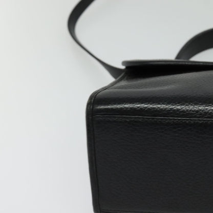 Christian Dior Vintage CD Handbag Leather, BLACK, LEATHER, Handbag