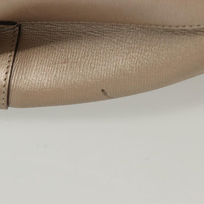 Gucci Bright Bit Convertible Tote Leather, GOLD, LEATHER, Tote bag