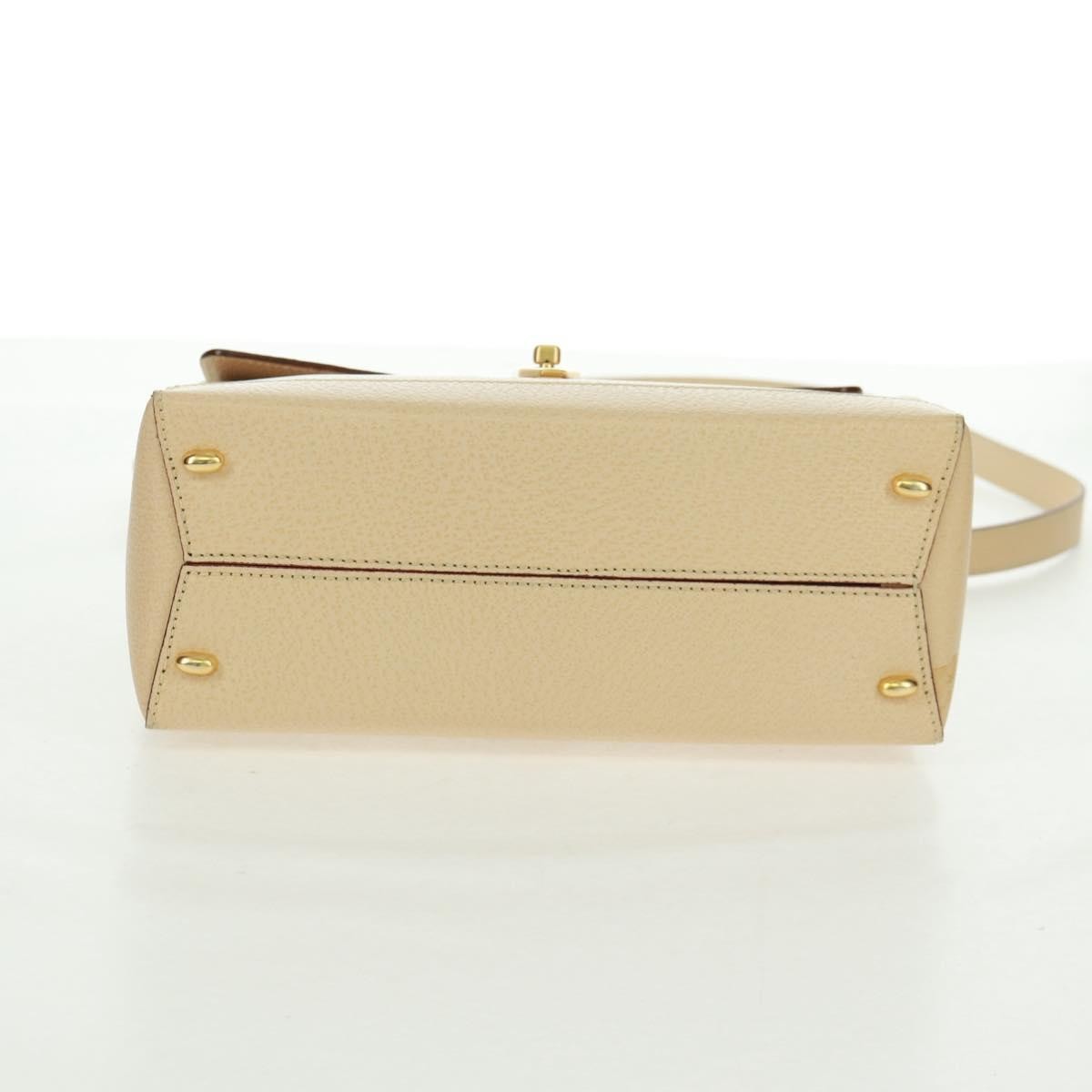 Celine 16 Top Handle Bag Grained Calfskin, BEIGE, LEATHER, Handbag