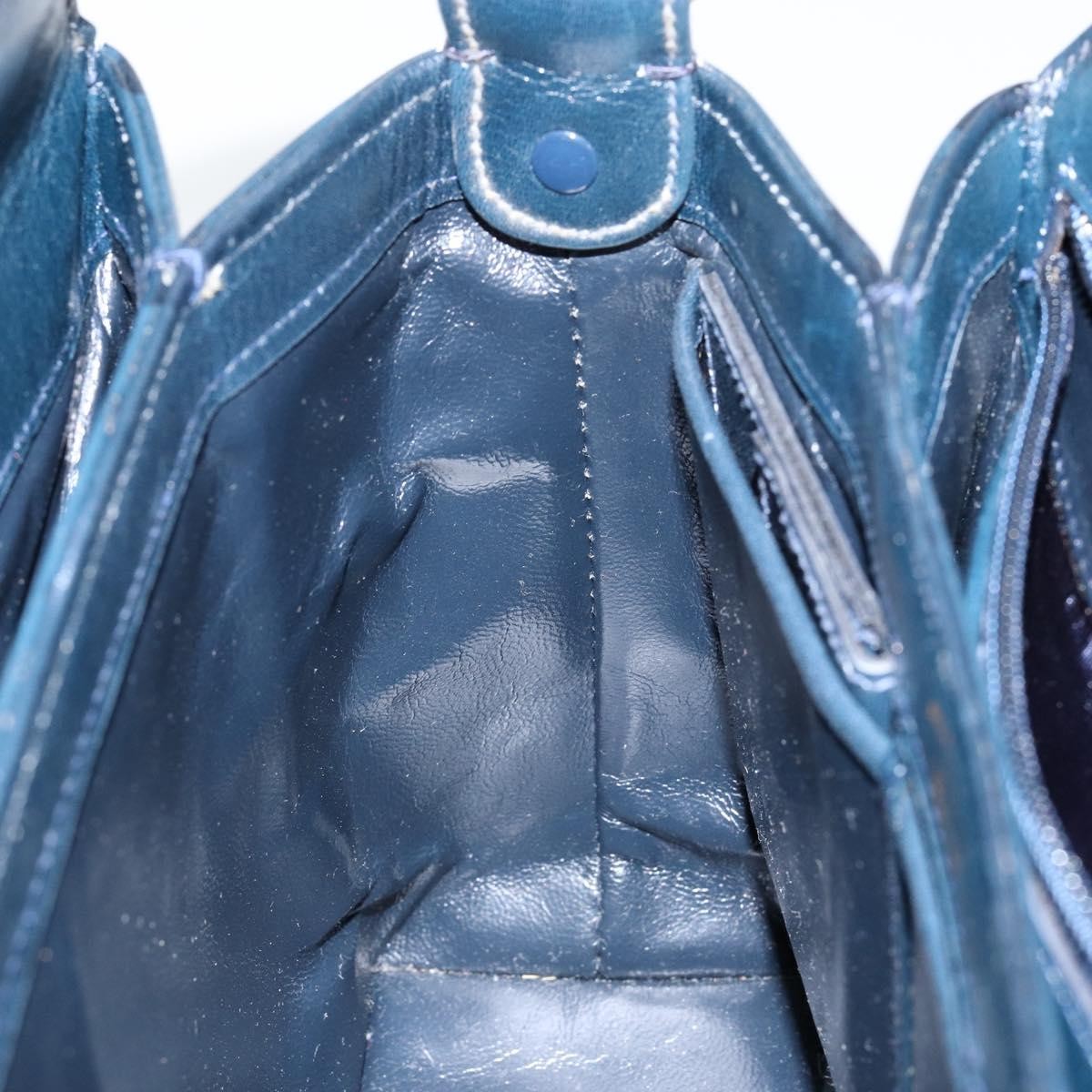 Gucci Vintage Convertible Box Crossbody Bag Leather, NAVY, LEATHER, Handbag