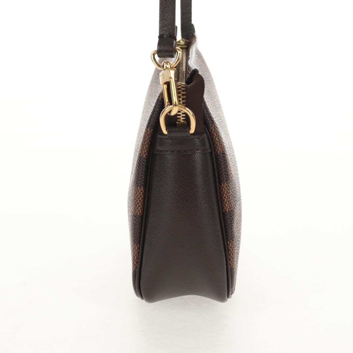 Louis Vuitton Trousse Make Up Bag Damier, BROWN, CANVAS, Clutche & pouche