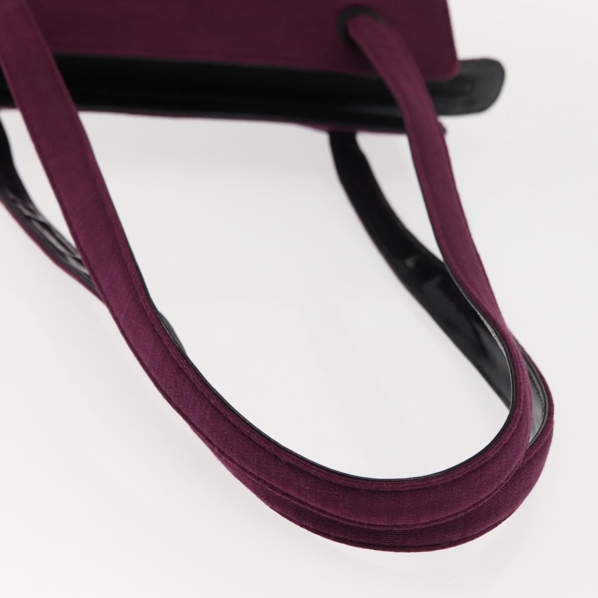 Chanel Vintage Logo Tote Cotton, PURPLE, COTTON, Tote bag