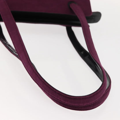 Chanel Vintage Logo Tote Cotton, PURPLE, COTTON, Tote bag