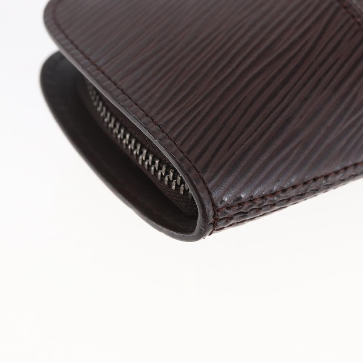Louis Vuitton Demi Lune Coin Purse Epi Leather, BROWN, LEATHER, Wallets