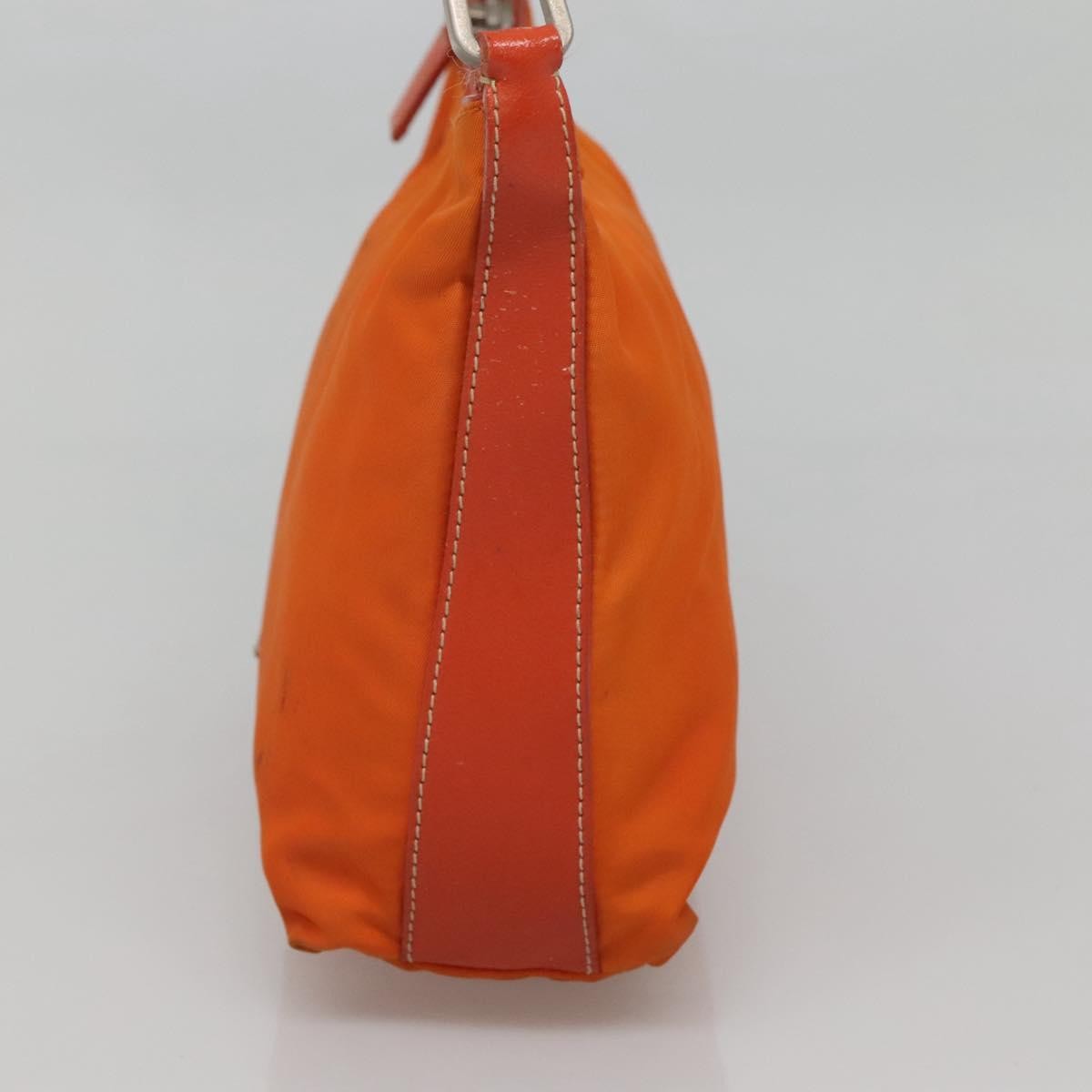 Prada Zip Shoulder Bag Tessuto, ORANGE, NYLON, Shoulder bag