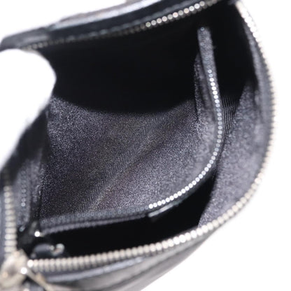 Gucci Vintage Flat Messenger Bag Nylon and Leather, BLACK, NYLON, Shoulder bag