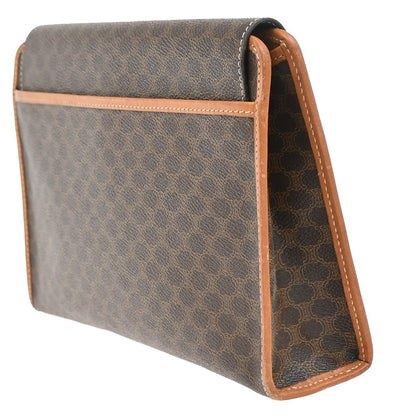 Celine C Macadam Pouch Canvas, BROWN, CANVAS, Clutche & pouche