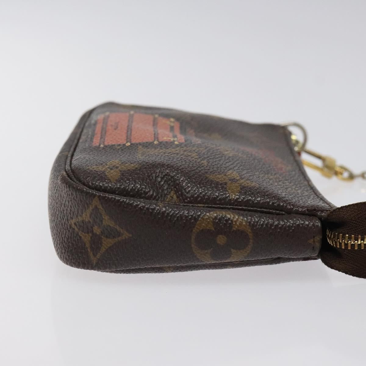 Louis Vuitton Pochette Accessoires Limited Edition Monogram Trunk, BROWN, CANVAS, Clutche & pouche