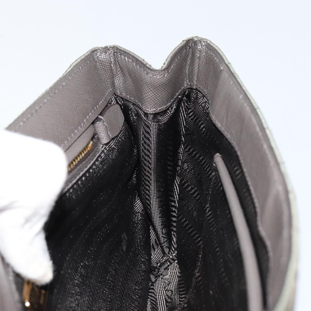 Prada Pushlock Chain Flap Bag Quilted Tessuto, KHAKI, NYLON, Shoulder bag