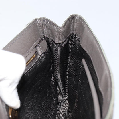 Prada Pushlock Chain Flap Bag Quilted Tessuto, KHAKI, NYLON, Shoulder bag