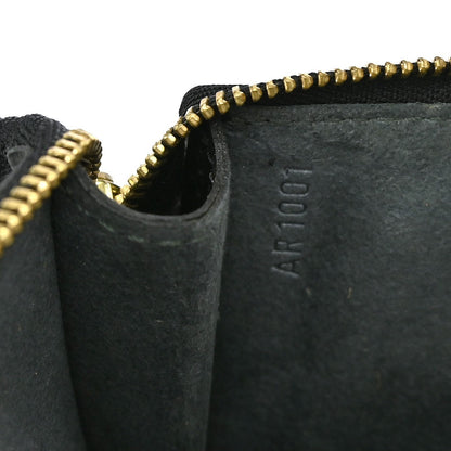 Louis Vuitton Pochette Accessoires Epi Leather, BLACK, LEATHER, Clutche & pouche