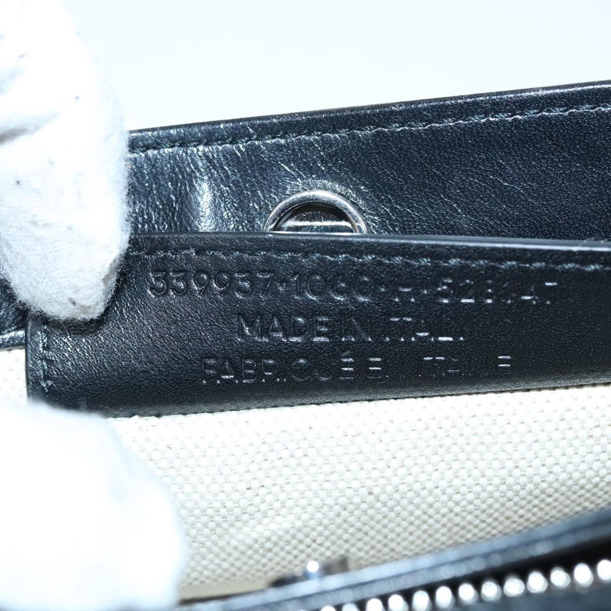 Balenciaga Navy Pochette Canvas and Leather, WHITE, CANVAS, Shoulder bag