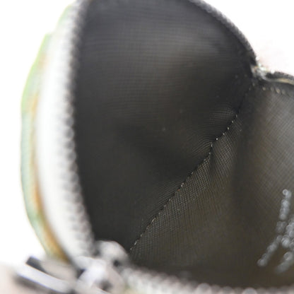 Louis Vuitton Round Coin Purse Mini Lin Croisette, GREEN, CANVAS, Wallets