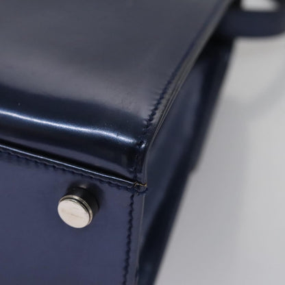 Salvatore Ferragamo Gancini handbag Patent leather, BLUE, PATENT_LEATHER, Handbag