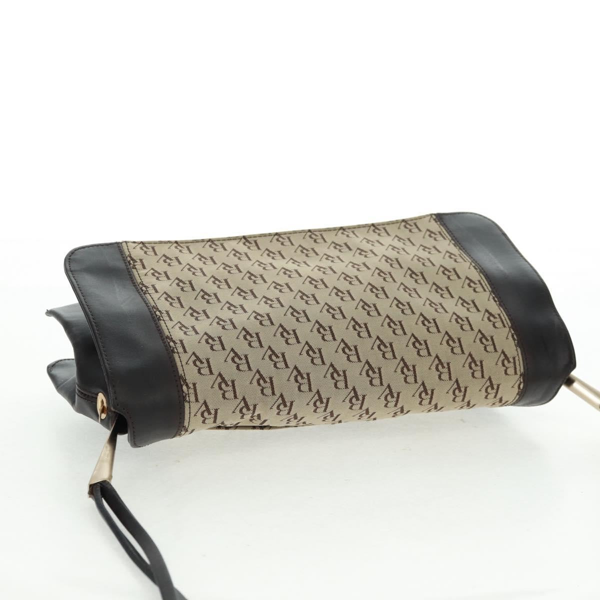 Bottega Veneta Vintage Flap Shoulder Bag Canvas, BEIGE, CANVAS, Shoulder bag