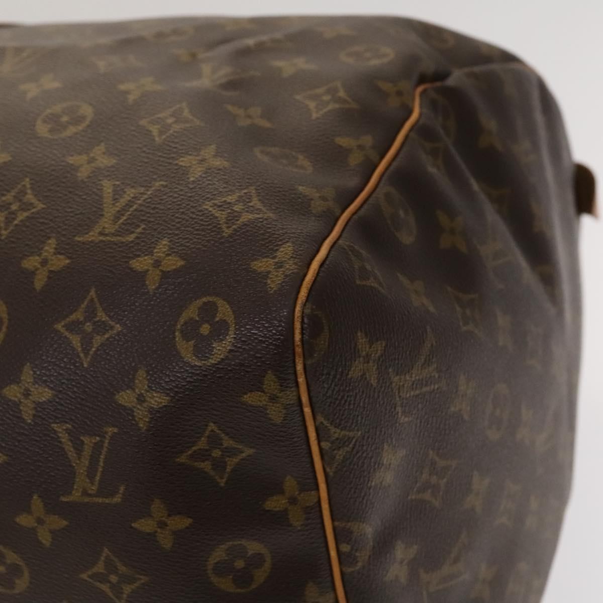 Louis Vuitton Keepall Bag Monogram Canvas, BROWN, CANVAS, Travel bag