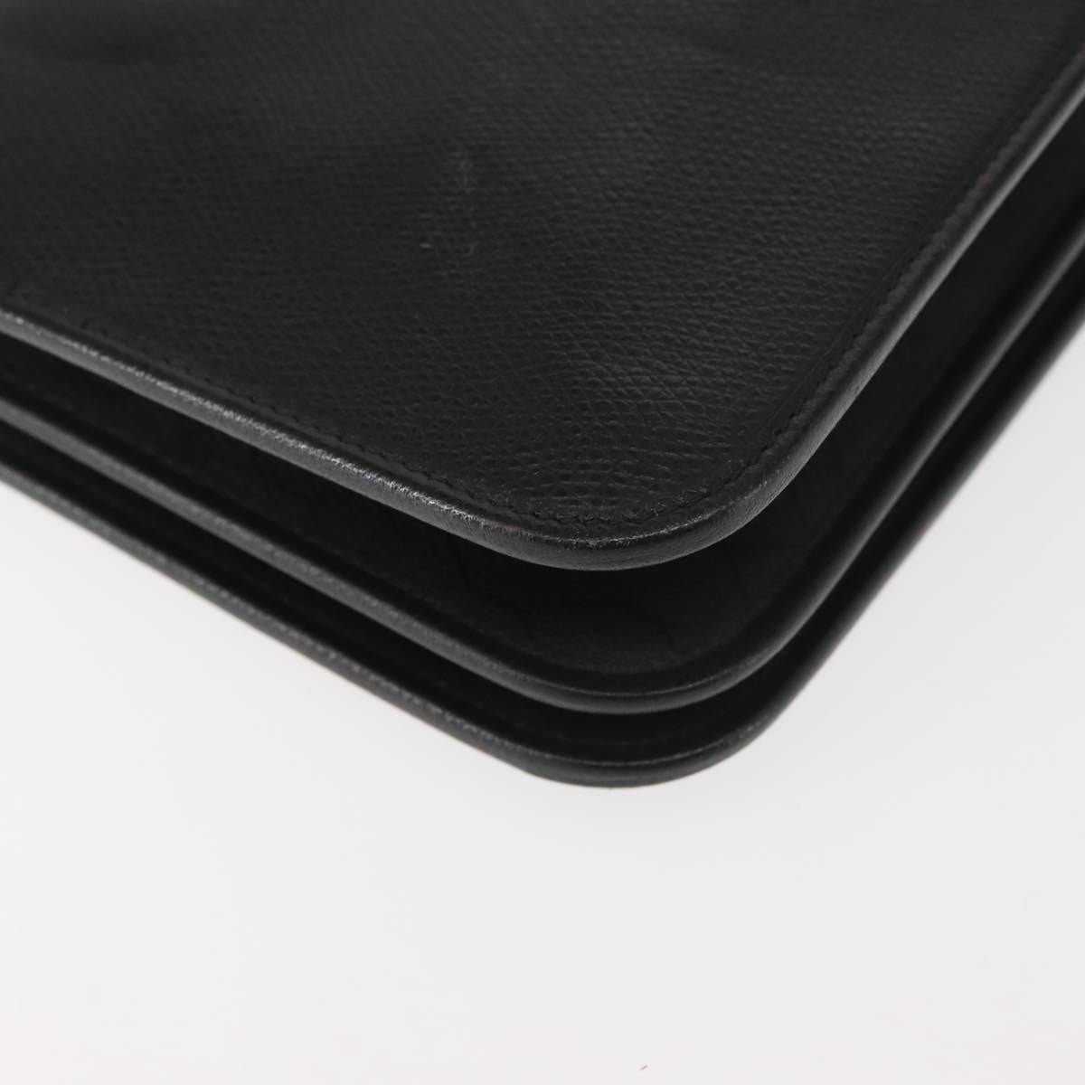 Christian Dior Vintage Full Flap Bag Leather, BLACK, LEATHER, Shoulder bag