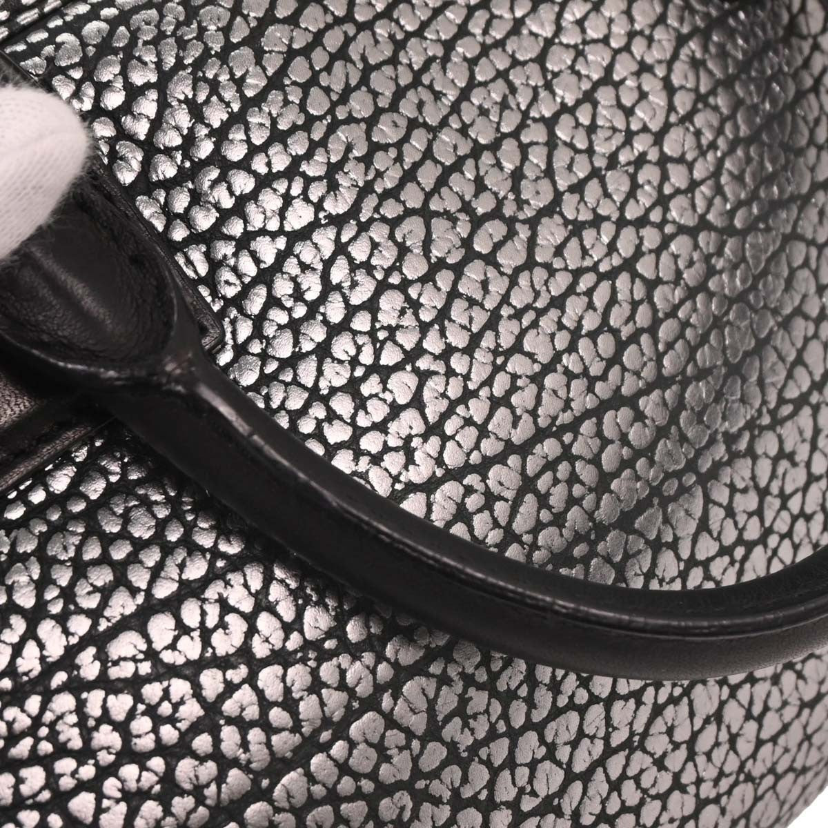 Loewe Amazona Bag Leather, SILVER, LEATHER, Handbag