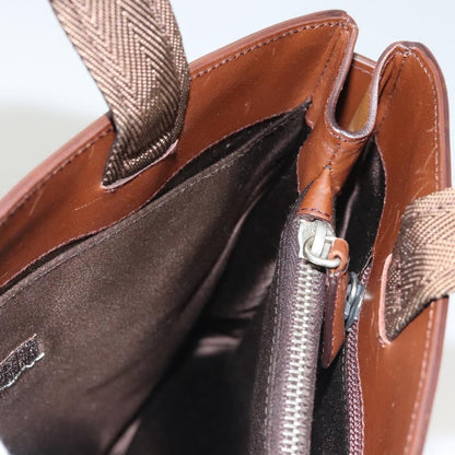 Prada Vintage Handbag Leather, BROWN, LEATHER, Handbag