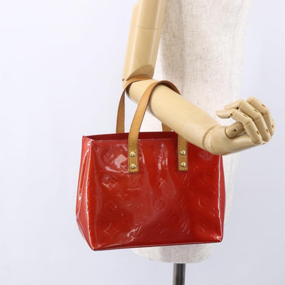 Louis Vuitton Reade Handbag Monogram Vernis, RED, PATENT_LEATHER, Handbag