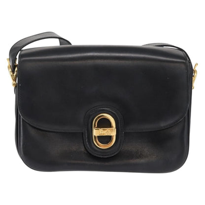Celine Horse Carriage Shoulder bag Leather, BLACK, LEATHER, Shoulder bag