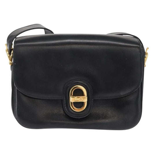 Celine Horse Carriage Shoulder bag Leather, BLACK, LEATHER, Shoulder bag