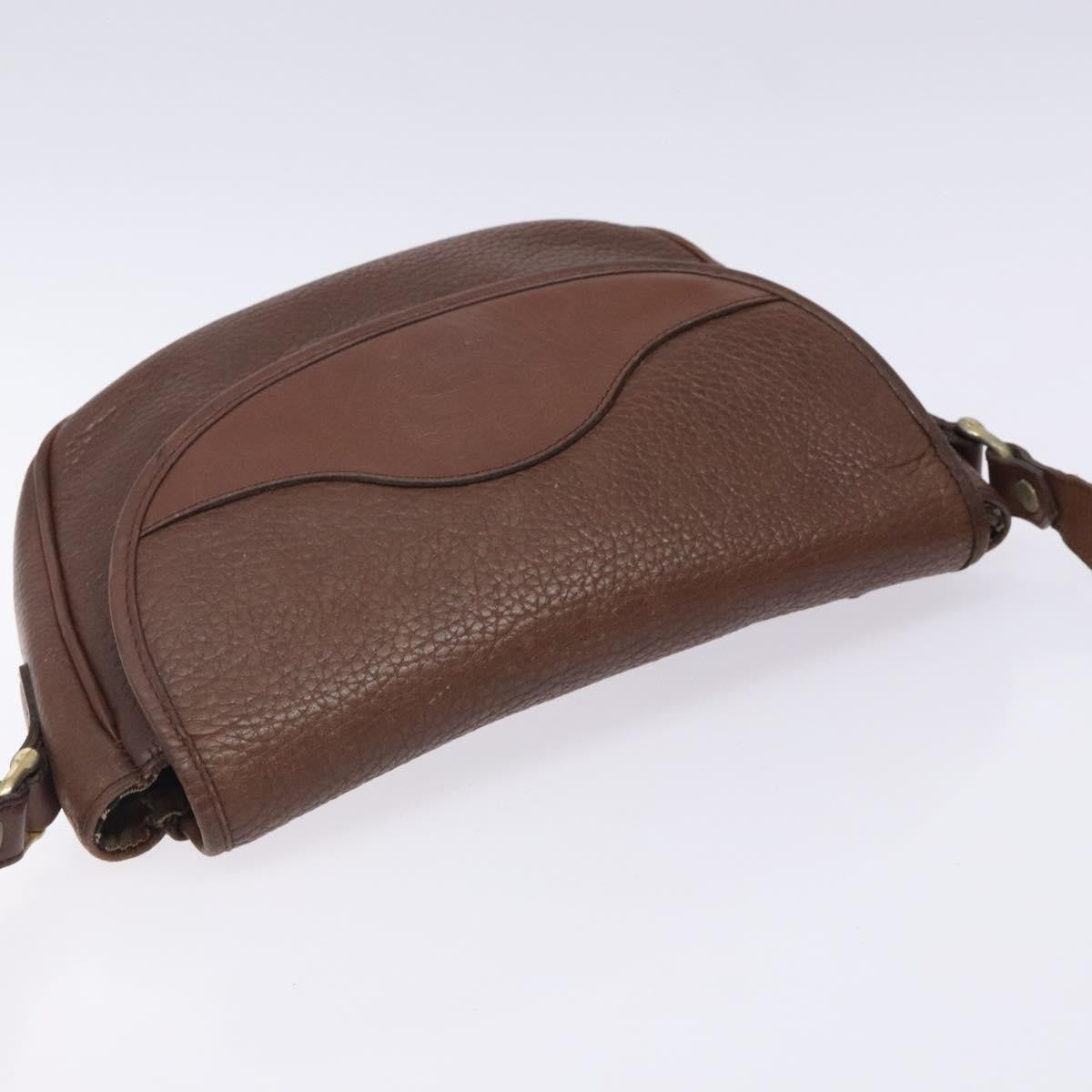 Burberry Flap Shoulder Bag Leather, BROWN, LEATHER, Shoulder bag