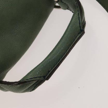 Chloe Elsie Satchel Leather, GREEN, LEATHER, Handbag