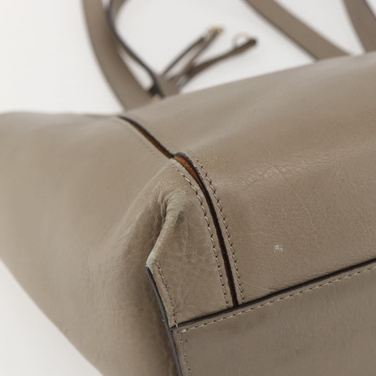 Chloe Milo Shopping Tote Leather, BEIGE, LEATHER, Tote bag