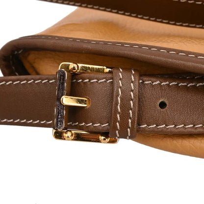 Loewe Anagram Shoulder Bag Leather, BROWN, LEATHER, Shoulder bag