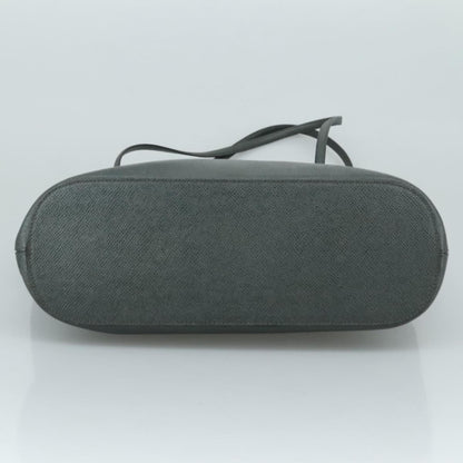 Valentino Garavani Vlogo tote bag Leather, GRAY, LEATHER, Tote bag