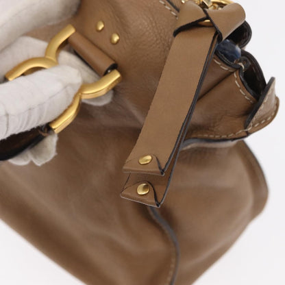Chloe Marcie Satchel Leather, BEIGE, LEATHER, Handbag