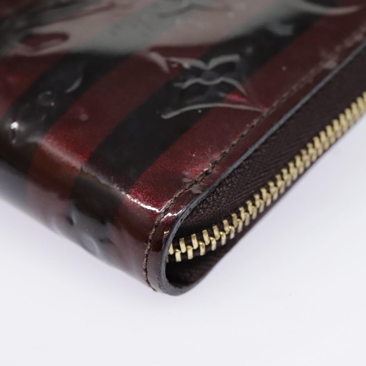 Louis Vuitton Porte-Monnaie Zippy Wallet Monogram Vernis, BURGUNDY, PATENT_LEATHER, Wallets