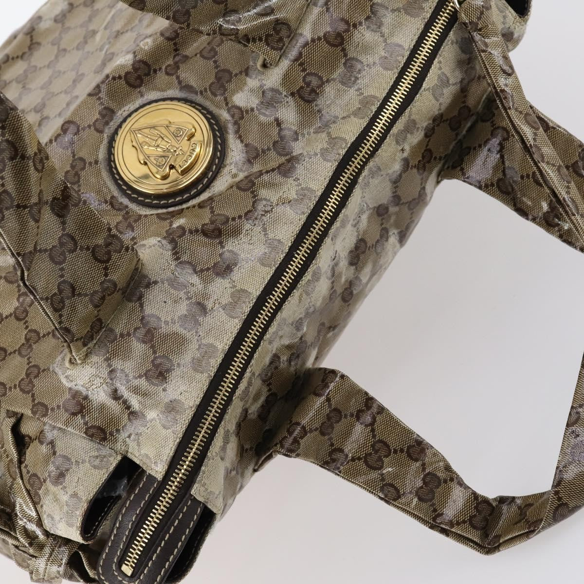 Gucci Hysteria Tote GG Coated Canvas, BEIGE, CANVAS, Tote bag