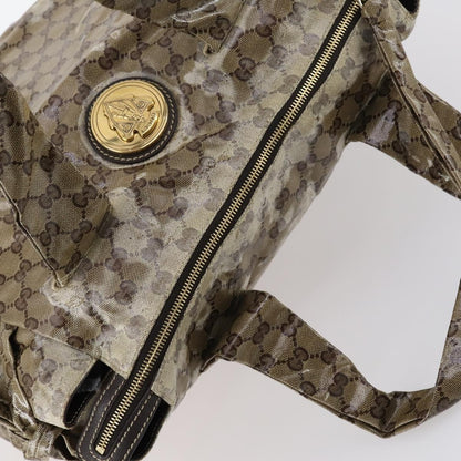 Gucci Hysteria Tote GG Coated Canvas, BEIGE, CANVAS, Tote bag