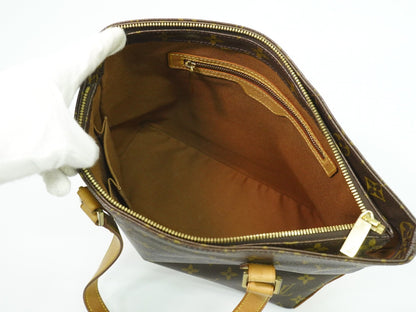 Louis Vuitton Cabas Mezzo Monogram Canvas, BROWN, CANVAS, Tote bag