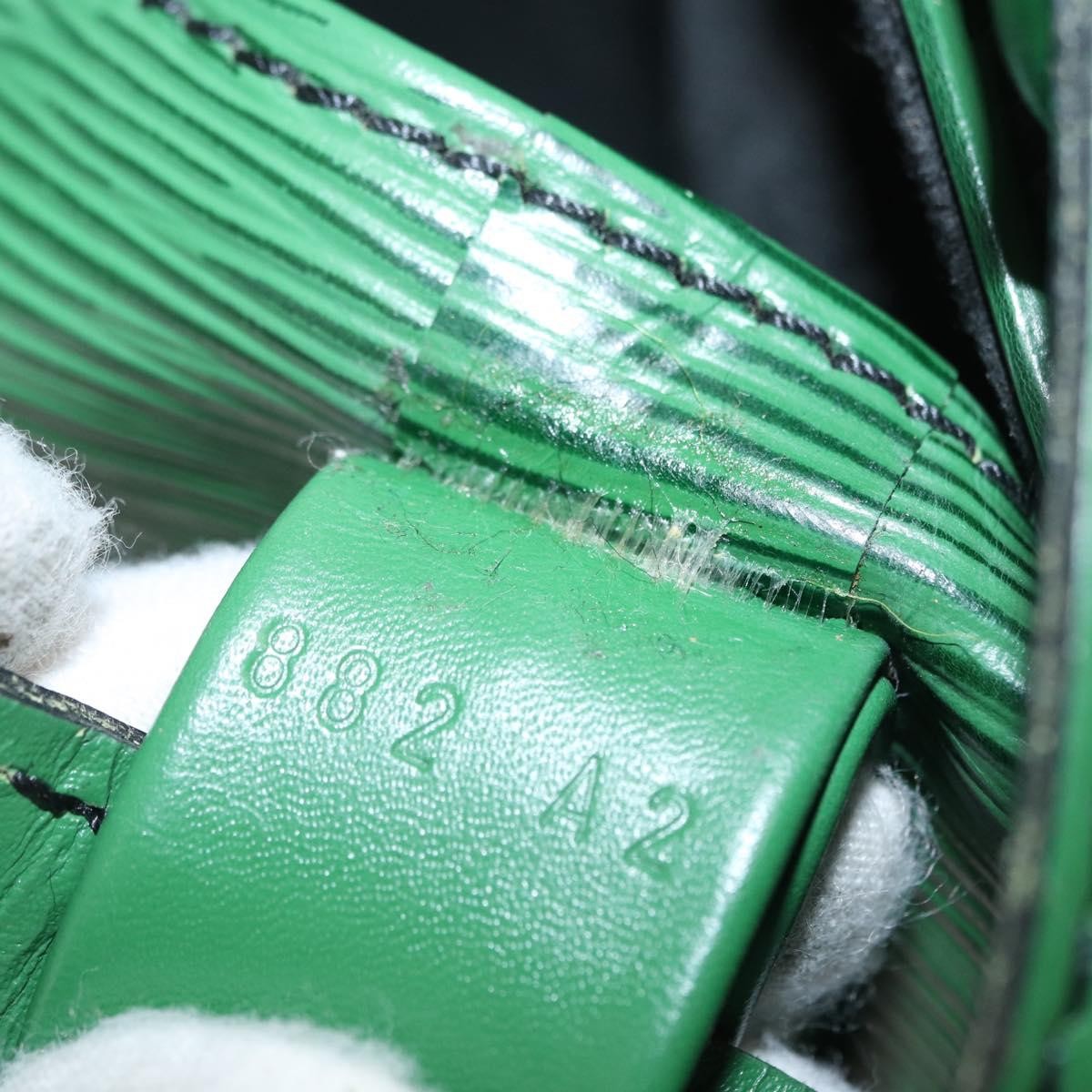 Louis Vuitton Randonnee Backpack Epi Leather, GREEN, LEATHER, Shoulder bag