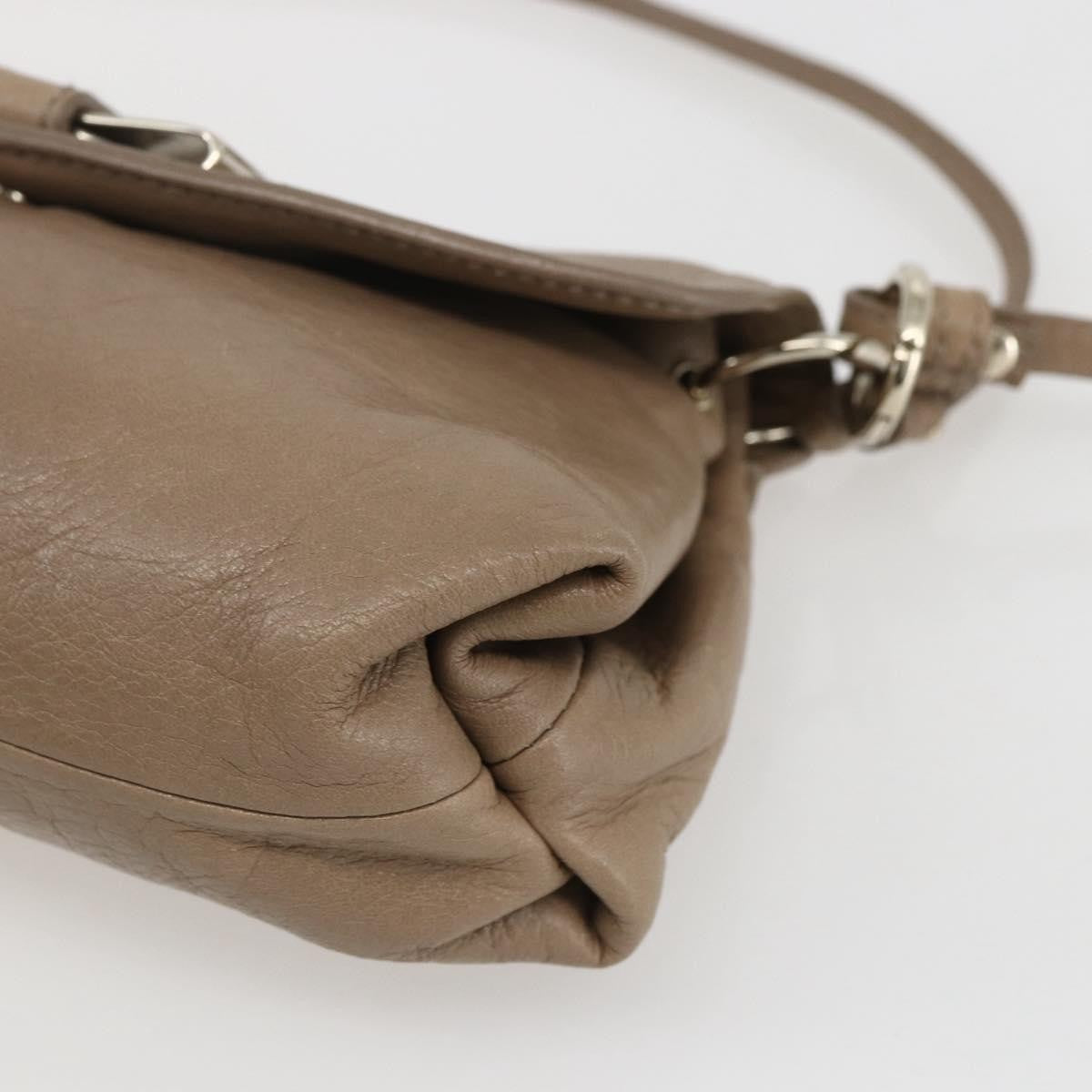 Chloe Lily Handbag Leather, BEIGE, LEATHER, Handbag