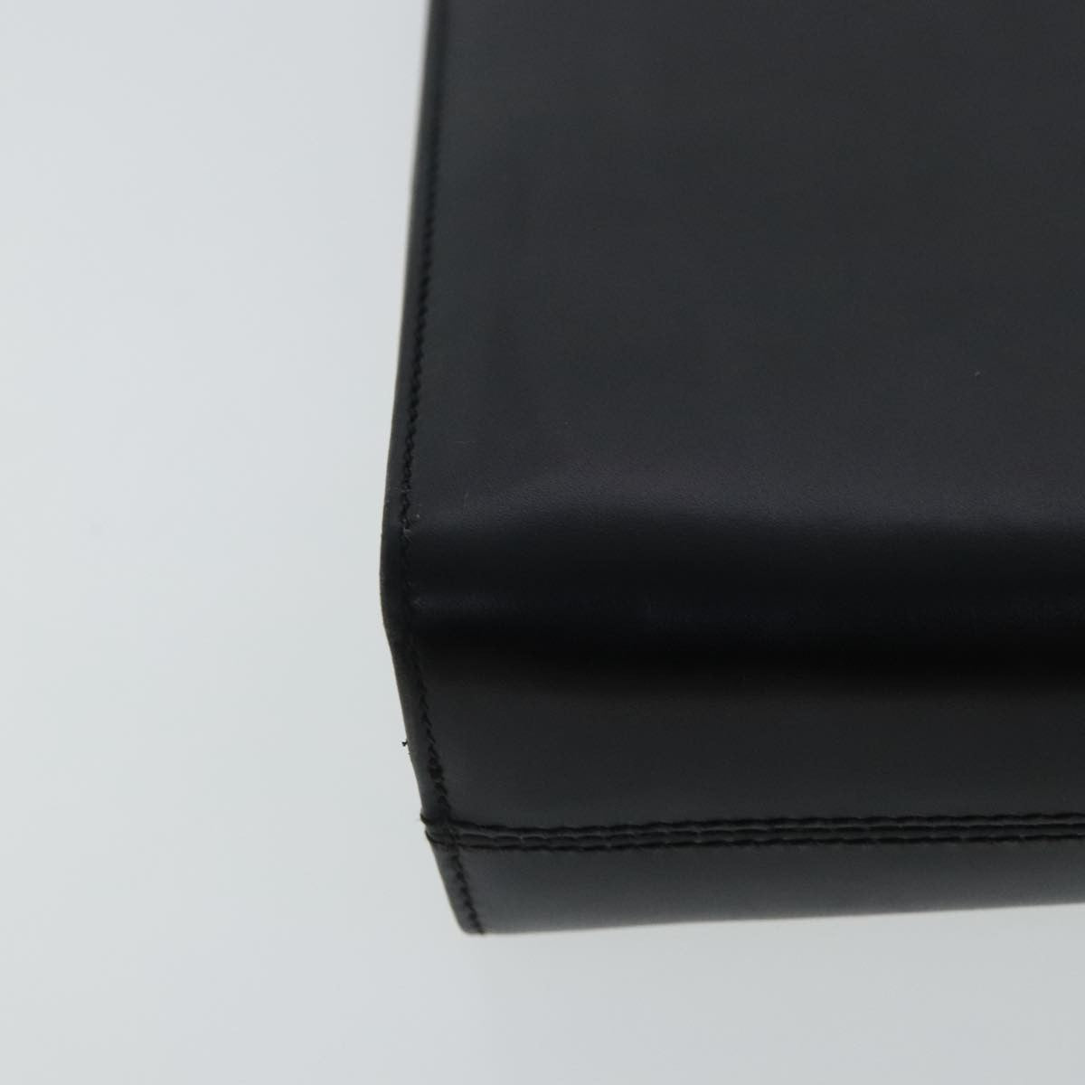 Salvatore Ferragamo Vintage Gancini Chain Shoulder Bag Leather, BLACK, LEATHER, Shoulder bag