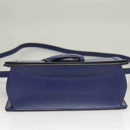 Loewe Barcelona Shoulder Bag Leather, BLUE, LEATHER, Shoulder bag