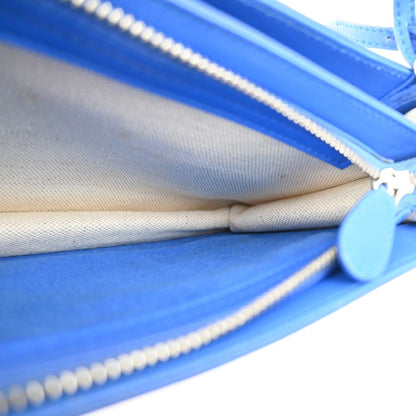 Balenciaga Navy Pochette Canvas and Leather, BEIGE, CANVAS, Clutche & pouche