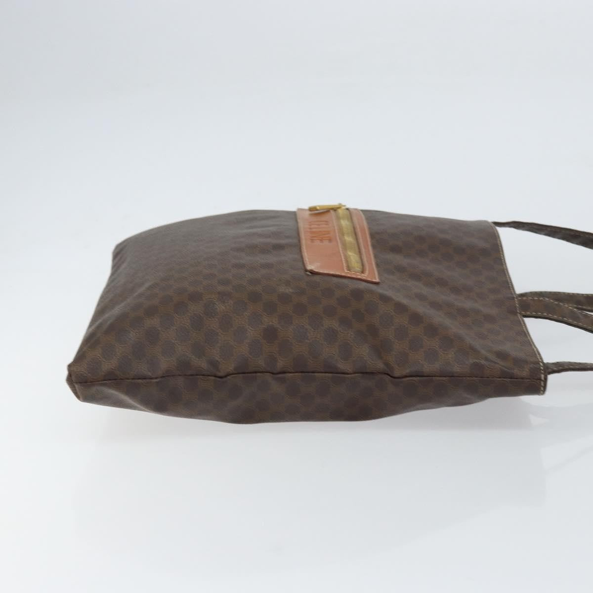 Celine Vintage Macadam Tote bag Canvas, BROWN, CANVAS, Tote bag