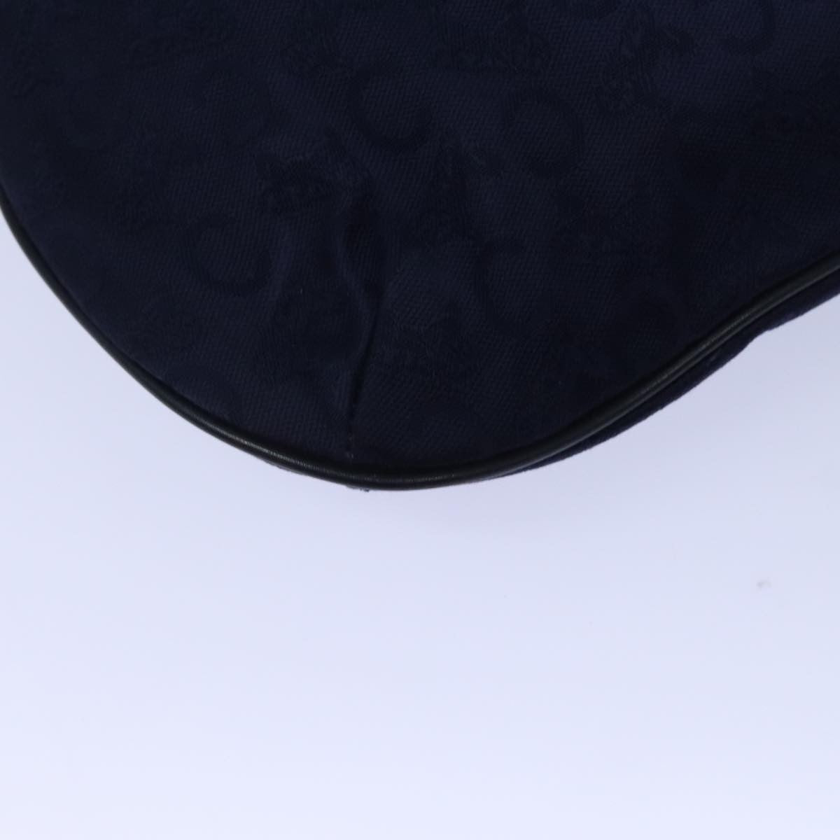 Celine Sulky Vertical Cabas Tote Canvas with Leather, NAVY, CANVAS, Tote bag