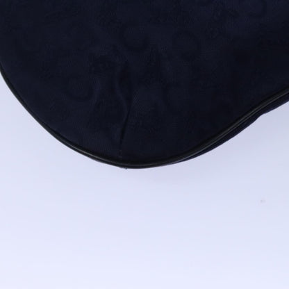 Celine Sulky Vertical Cabas Tote Canvas with Leather, NAVY, CANVAS, Tote bag